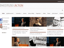Tablet Screenshot of institutoacton.org